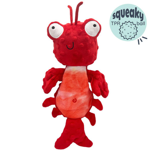 H&K Slappies D Claude Lobster Small Plush Squeak Crinkle