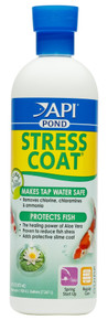 PondCare Stress Coat Plus Fish & Tap Water Conditioner for Ponds 16 oz (Treats 1,920 Gallons)