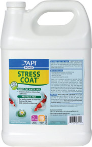 PondCare Stress Coat Plus Fish & Tap Water Conditioner for Ponds 1 Gallon (Treats 15,360 Gallons)