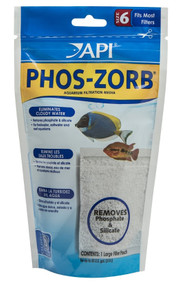 6 count API Phos-Zorb Aquarium Filter Media Eliminates Cloudy Water Size 6