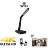 4K UHD WiFi USB Desktop Phone Charging Lamp WiFi Security Camera 