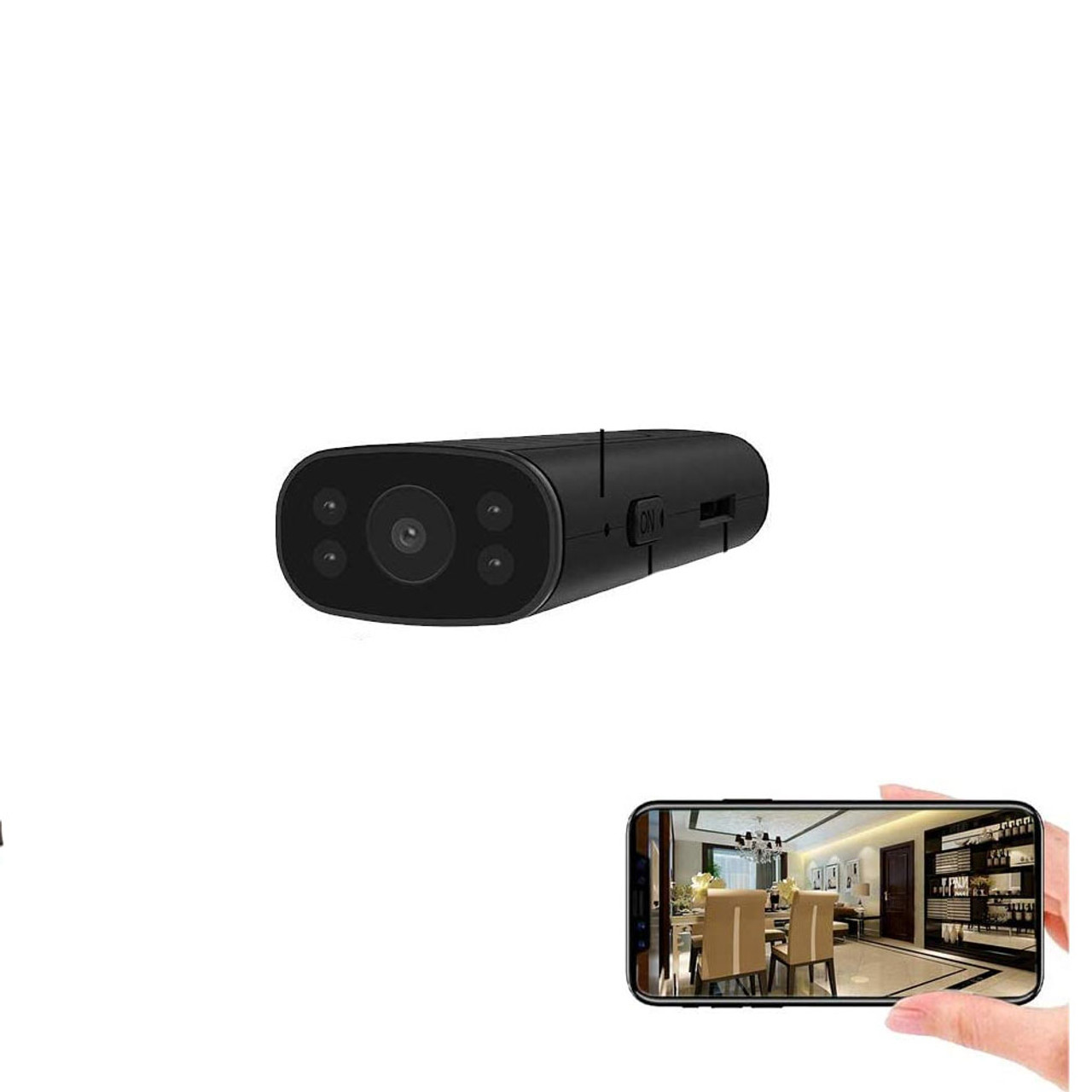 Caméra Spy Smart 1080P HD avec WIFI et application avec carte SD