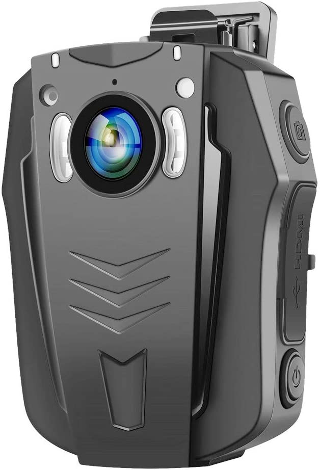 WiFi Body Camera 1296P Wearable Body Cameras Night Vision Camera Built-in Memory Light and Small Body with Audio Recording 170 Degree for Law Enforce