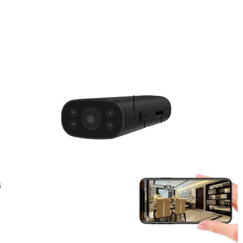 Portable Wireless WiFi Remote View Camera Small Home Security Cameras Indoor Outdoor Video Record Smart Motion Detection with Audio