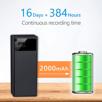 64GB Small Voice Recorder with 365 Days Standby, 16 Days Recording Time and 750 Hours Storage Capacity, Long Battery Life Audio Recorder with and Playback Earphone