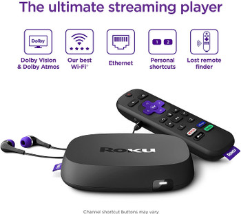 K UHD WiFI Security Nanny Camera Functional Roku Player Ultra