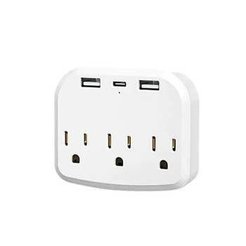 1080p WIFI Nanny Camera USB Surge Outlet Wall Charger