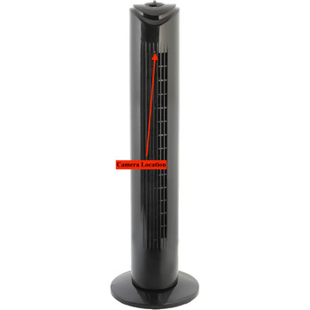 Oscillating Cooling Floor Tower Fan With 4K UHD Wifi Security Camera Oscillating Cooling Floor Tower Fan With 4K UHD Wifi Security Camera