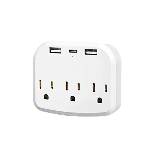 1080p WIFI Nanny Camera USB Surge Outlet Wall Charger