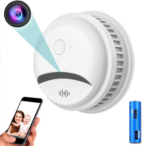 Smoke Detector-Nanny Security Camera 4MP HD Nanny Cam| WiFi Camera