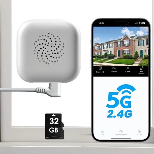 2K Window Camera, WiFi Indoor Cameras for Home Security 