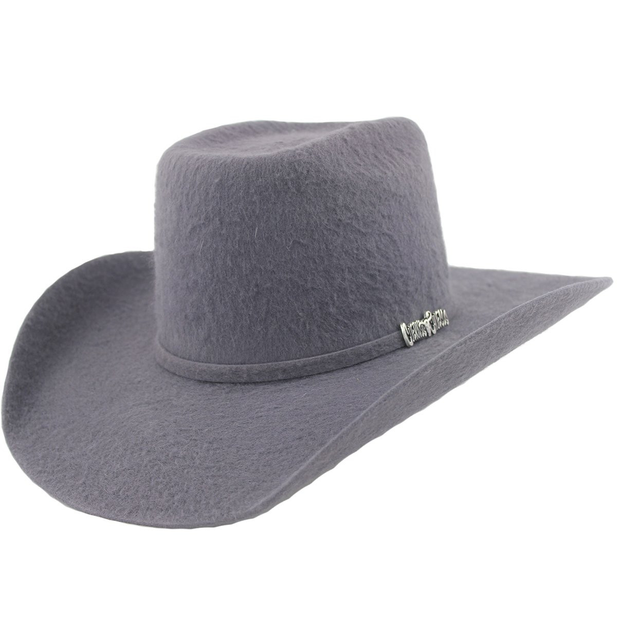 gray felt cowboy hat