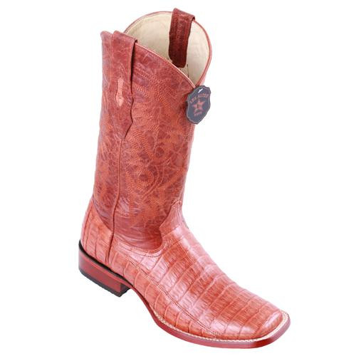 square toe caiman cowboy boots