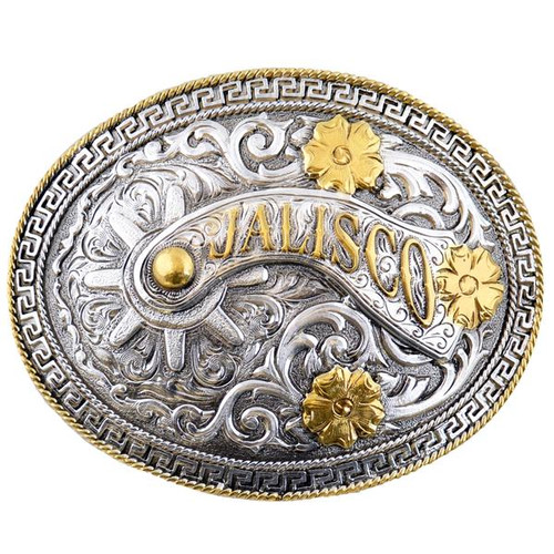 OVAL METAL BUCKLE WITH JALISCO WD017