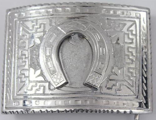 Western Horseshoe Charro Buckle