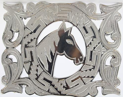Charro Buckle Horse Design
