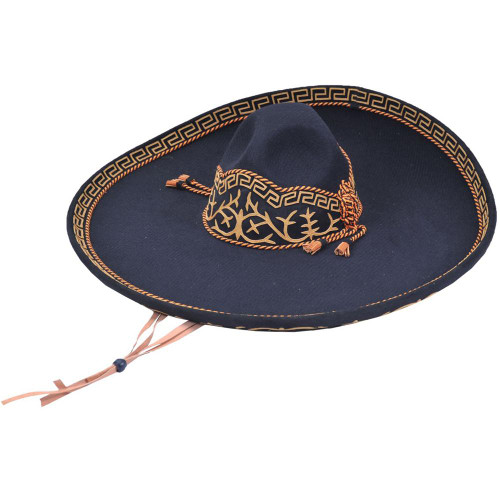 Impor Mexico  Sombrero Charro - Forrado Fino Galoneado  San Luis Moderado - RR-71142