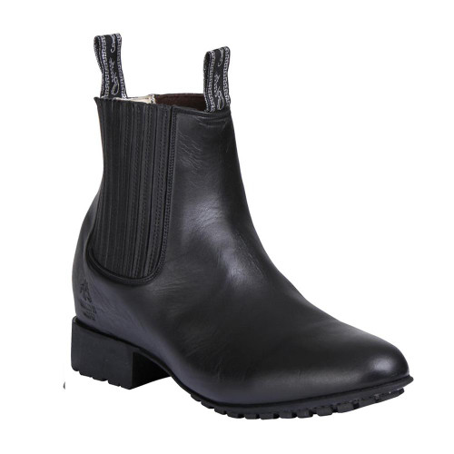 El Canelo Men's Black Botin Charro