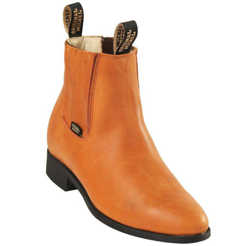 Original Michel Grasso Leather Cognac Charro Boot