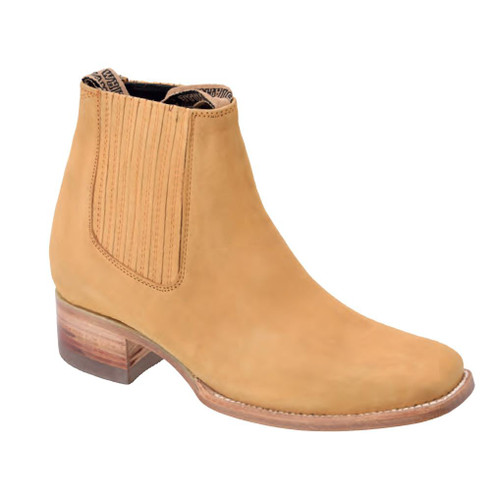 White Diamond Boots - Square Toe Suede Ankle Boot