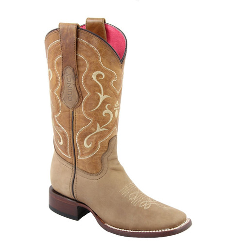 Quincy Women's Honey Square Toe Boots