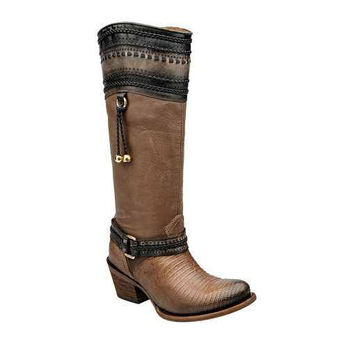 Cuadra Higgs Expresso Ladies Lizard Boot