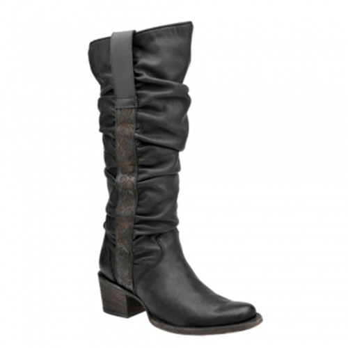 Cuadra Leather Engraved Women's Tall Boot