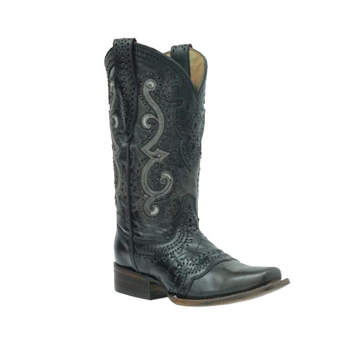Cuadra Women's Black Rodeo Western Boots