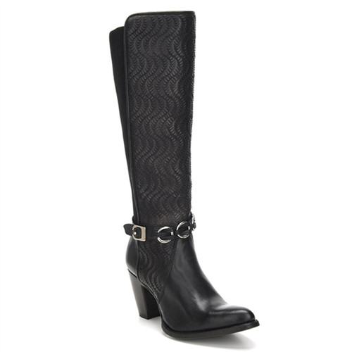 Cuadra Ladies Res Volturno Black Tall Boot