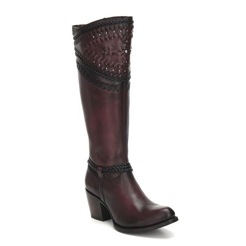 Cuadra Ladies Wax Wine Tall Boot - 2Q2ACS