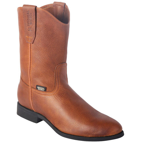Original Michel Work Boots Leather Grisly Roper Toe