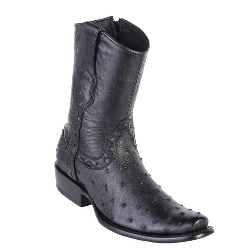 King Exotic Men's Dubai Toe Ostrich Boots