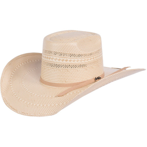 Tombstone Longhorn Brick Crown Cowboy Hat Tan/Natural