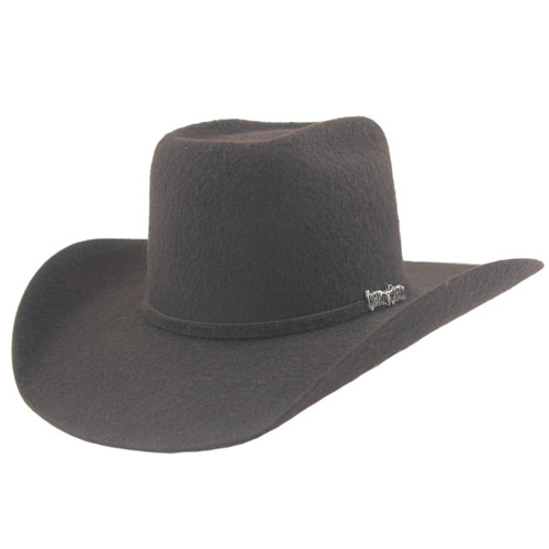 chocolate felt cowboy hat