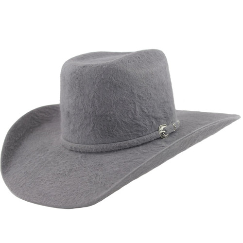 Cuernos Chuecos 30x Dark Gray GrizzlY Rabbit and beaver  Felt Cowboy Hat