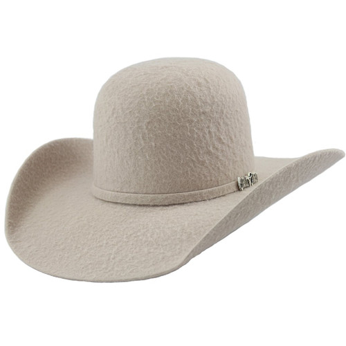 Cuernos Chuecos 10x Grizzly Silver Belly Open Crown Cowboy Felt Hat