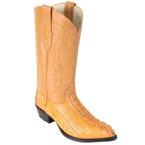 Los Altos Men's Buttercup Cayman Tail Cowboy Boots J-Toe
