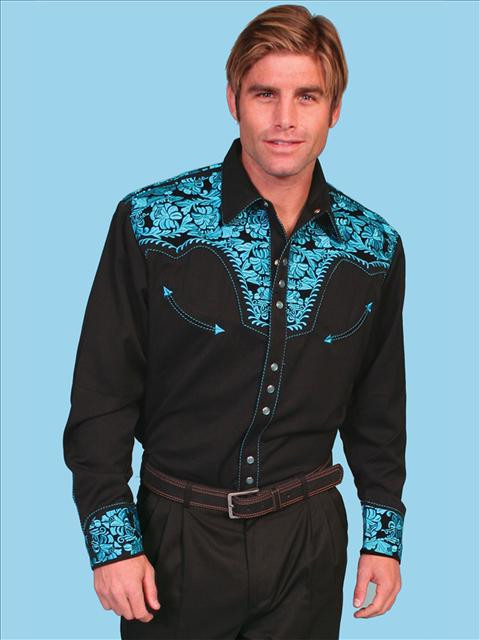 Scully Shirt - Turquoise- P634