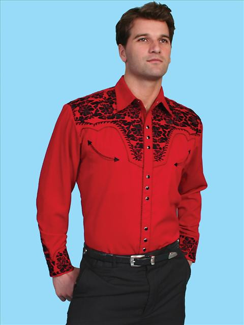 Scully Shirt - Red - P634