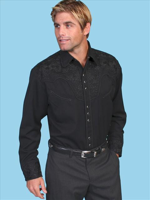 Scully Shirt - Jet Black - P634