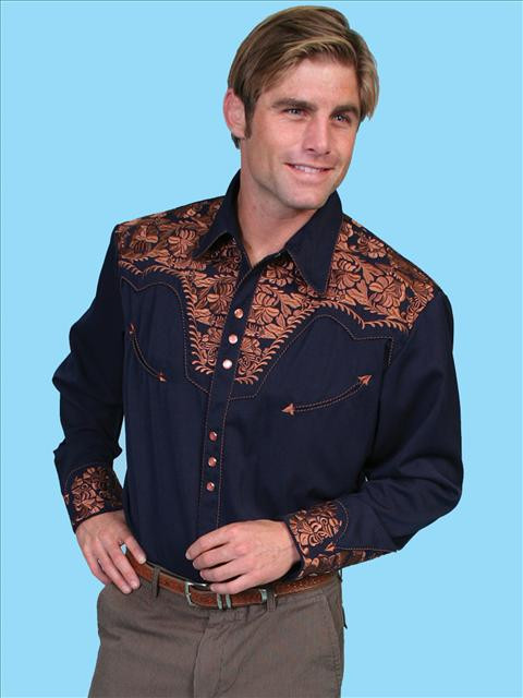 Scully Shirt - Navy - P634