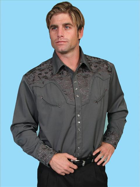 Scully Shirt - Charcoal - P-634