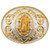 OVAL METAL BUCKLE WITH VIRGIN MARY WD021