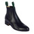 La Barca Men's Black Leather Botin Charro