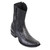 King Exotic Men's Ostrich & Deer Boots Faded Grey - H79BF Dubai Toe