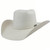 Cuernos Chuecos 10x White Grizzly Brick Crown Cowboy Hat