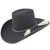 Cuernos Chuecos Black 6X Brick Crown Felt Hat With Horsehair Band