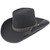 Cuernos Chuecos Black 6X Brick Crown Felt Hat With Horsehair Band