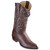 Los Altos Smooth Ostrich Brown Cowboy Boots J-Toe