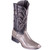 Los Altos Ostrich Leg Grey Square Toe Boots